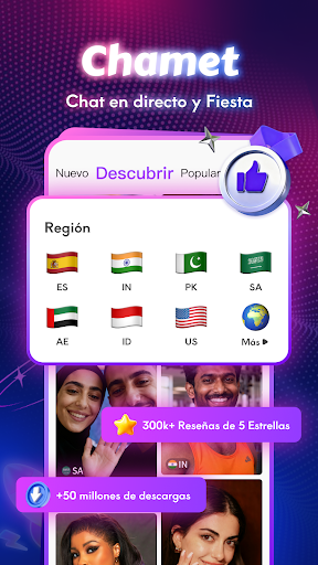 Captura de pantalla de Chamet - Live Chat & Fiesta