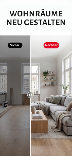SnapHome: AI Wohnungsdesign Screenshot