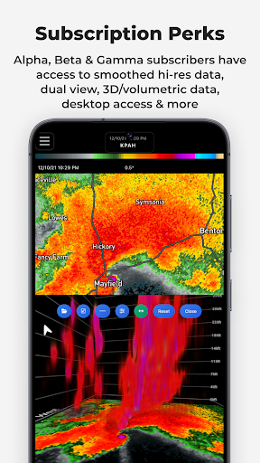 Captura de pantalla de RadarOmega: Doppler Radar App