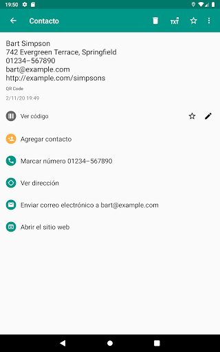 Captura de pantalla de Escáner QR y de barras