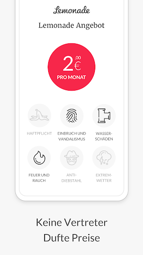 Lemonade Versicherung Screenshot