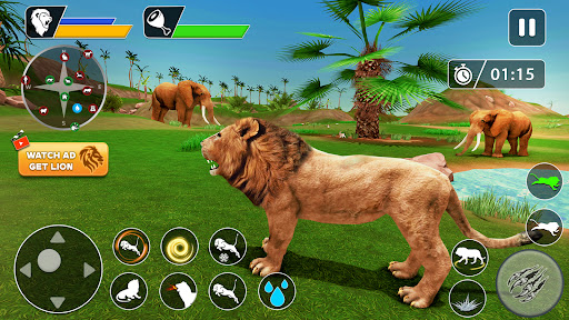 Captura de pantalla de Lion Games Animal Simulator 3D