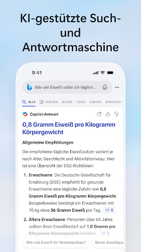 Microsoft Bing Suche Screenshot