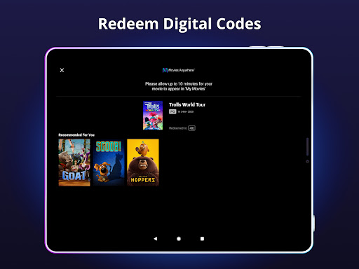 Captura de pantalla de Movies Anywhere