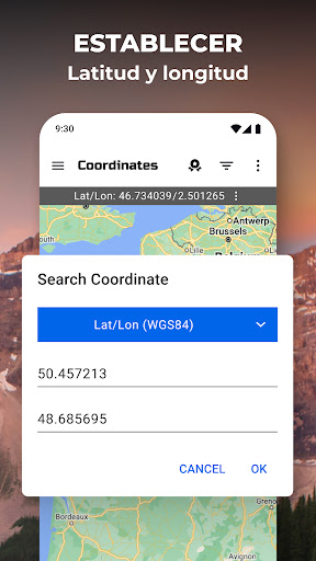 Captura de pantalla de Mapa de coordenadas GPS