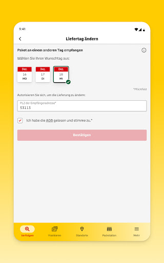Post & DHL Screenshot