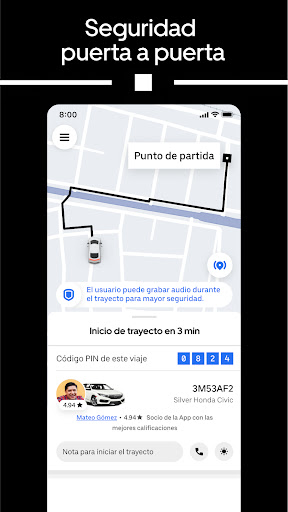 Captura de pantalla de Uber Lite