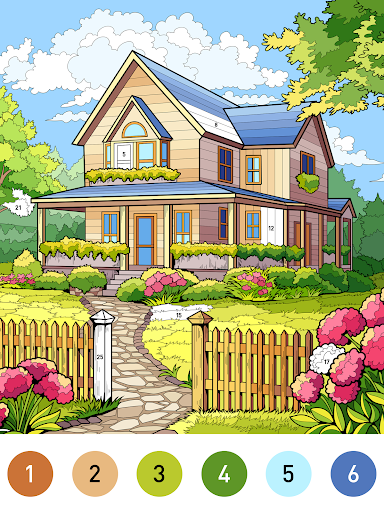 Captura de pantalla de Country Farm Coloring Book