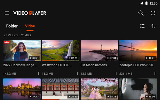 Video Player Alle Formate Screenshot