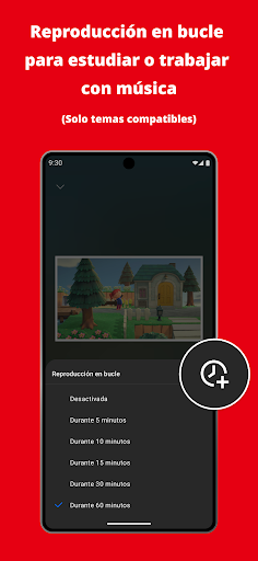 Captura de pantalla de Nintendo Music