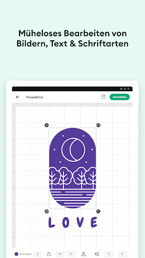 Design Space™: DIY mit Cricut Screenshot