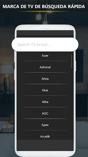 Captura de pantalla de Mando Universal para tv