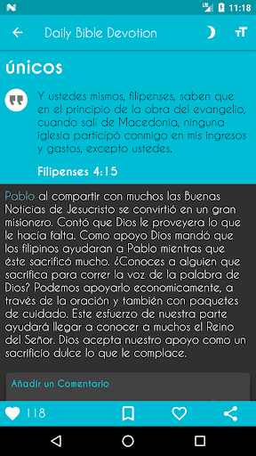Captura de pantalla de Biblia Devocional
