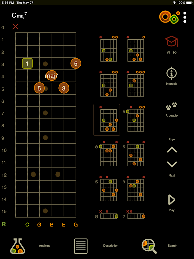 Captura de pantalla de Oolimo Guitar Chords