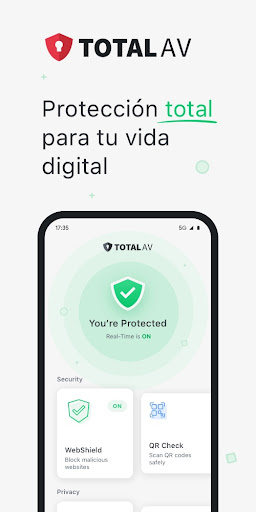 Captura de pantalla de TotalAV Seguridad Móvil