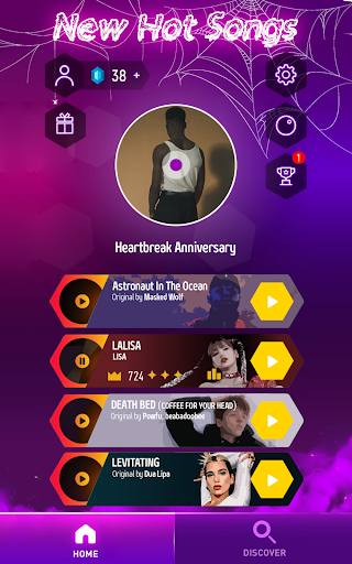 Captura de pantalla de Tiles Hop Juegos de Música