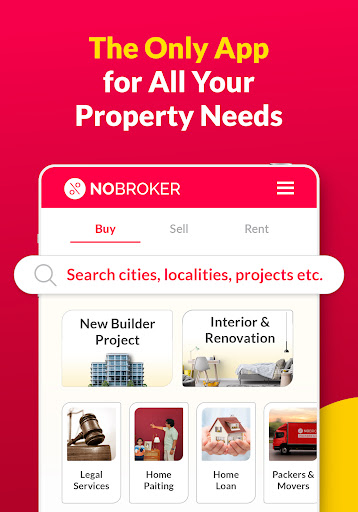 NoBroker Rent, Buy, Sell Flats Screenshot