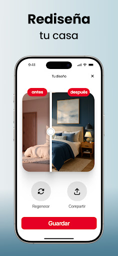 Captura de pantalla de Home AI – Diseño Interior IA