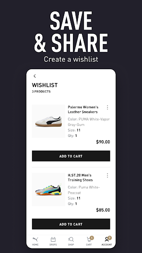 Captura de pantalla de PUMA | Clothes & Shoes App