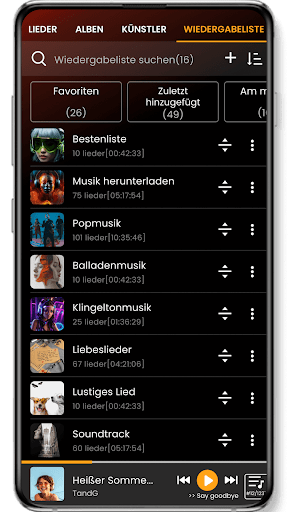 Musikspieler Screenshot