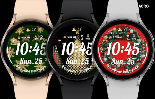 Captura de pantalla de ACRO Happy Christmas Watchface