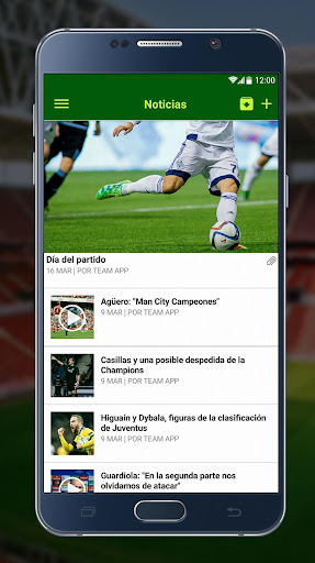 Captura de pantalla de Team App