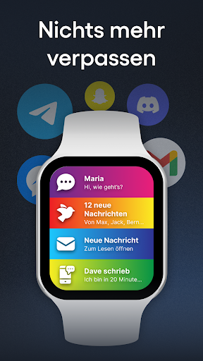 Smartwatch Benachrichtigungen Screenshot