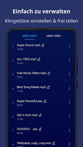 Musik Schneiden & Audio-Editor Screenshot