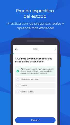 Captura de pantalla de DMV Prueba de Práctica 2026