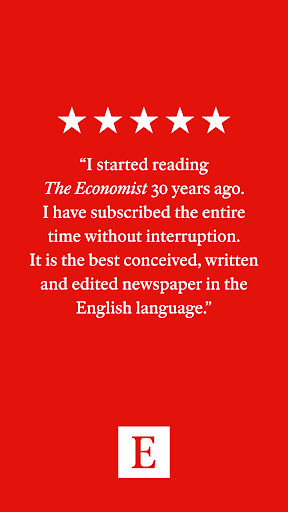 Captura de pantalla de The Economist - World News