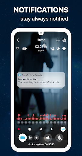 ZoomOn Home Security Camera screenshot
