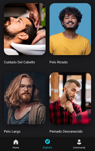 Captura de pantalla de Hombres Peinados y Corte Pelo