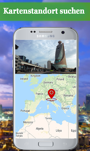 GPS-Navigation: Karte Richtung Screenshot