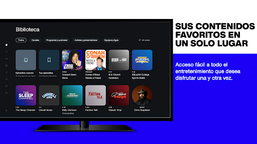 Captura de pantalla de SiriusXM: Música y más