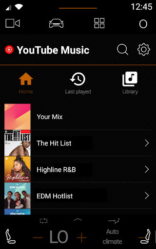 Captura de pantalla de YouTube Music