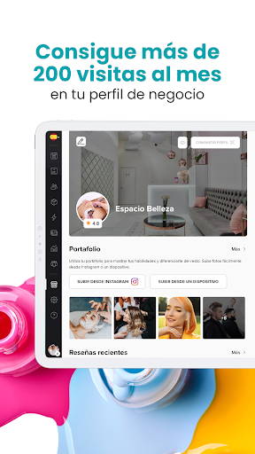 Captura de pantalla de Booksy Biz: para negocios