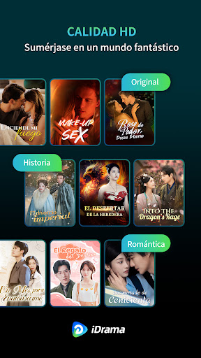 Captura de pantalla de iDrama: Miniseries y Películas