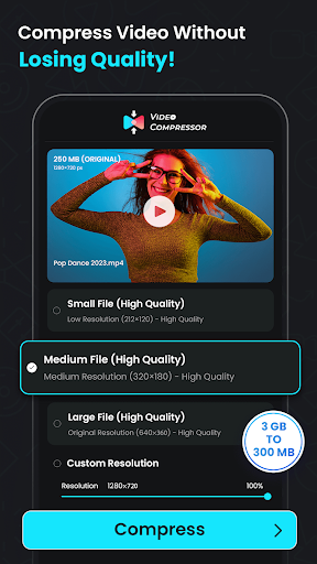 Captura de pantalla de Comprimir Video Y Convertidor