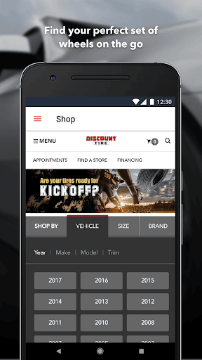 Discount Tire Screenshot