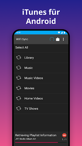 iSyncr: iTunes auf Android Screenshot