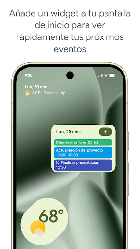 Captura de pantalla de Google Calendar
