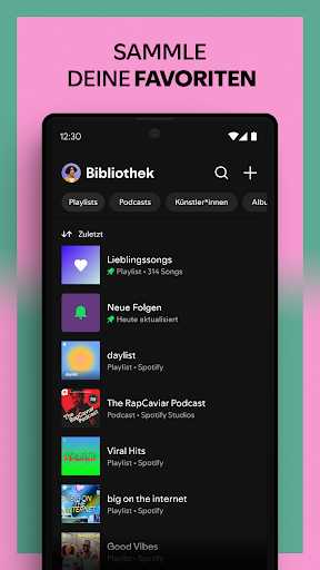 Spotify: Musik und Podcasts Screenshot