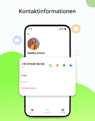 Telefonwähler - Kontakte Screenshot