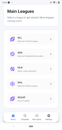 Live Scores : NFL NCAA NBA MLB screenshot