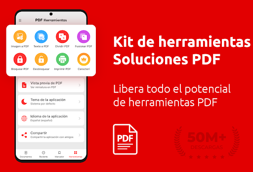 Captura de pantalla de Lector PDF App - Convertir PDF