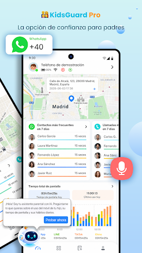 Captura de pantalla de KidsGuard Pro -Monitoreo Tel