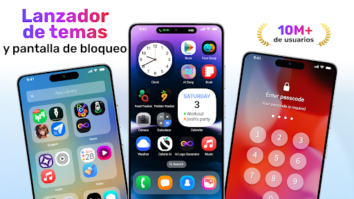 Captura de pantalla de Tema y pantalla de bloqueo