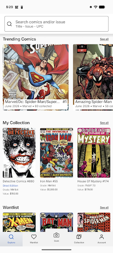 Comics Price Guide Screenshot