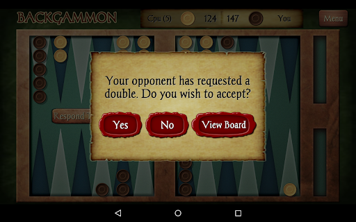 Captura de pantalla de Backgammon Pro