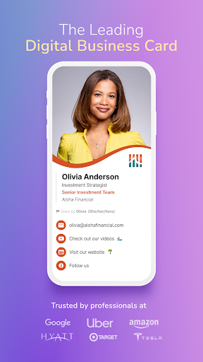 Captura de pantalla de Tarjeta de Visita de HiHello